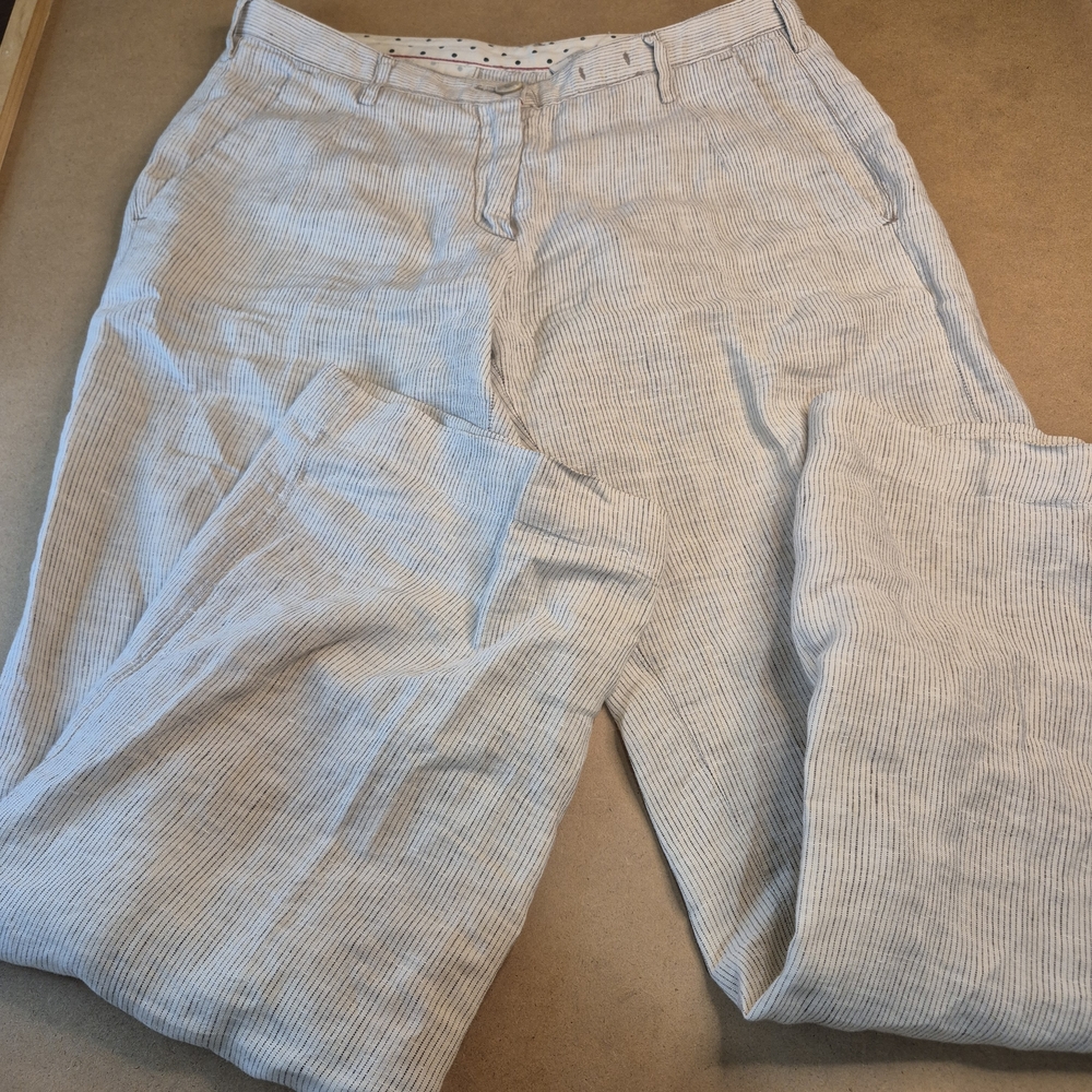 Massimo Alba Light Blue Pinstripe Trousers